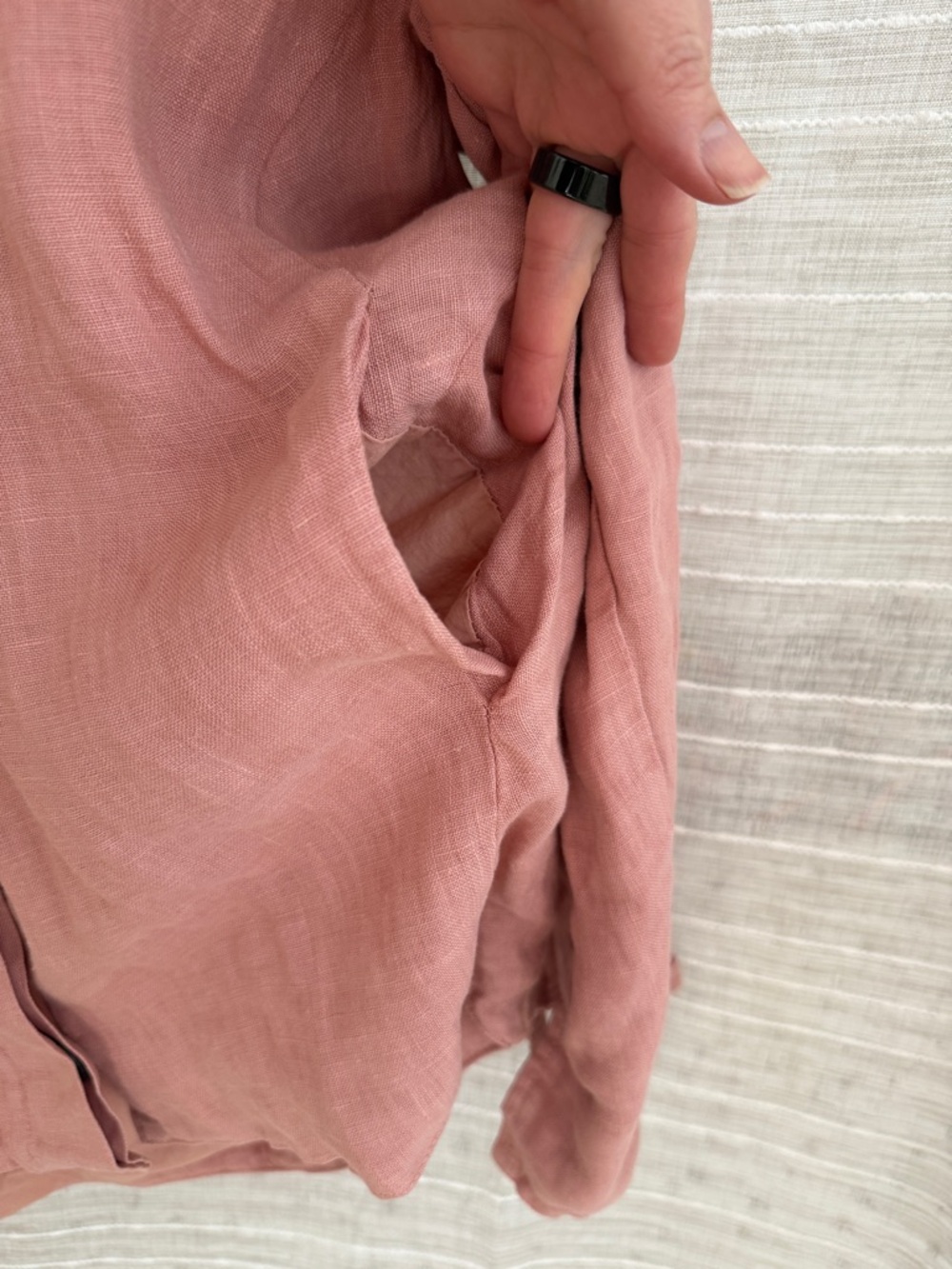 Women’s Lightweight Dust Pink Oversided Bomber - Picture 14 of 15
